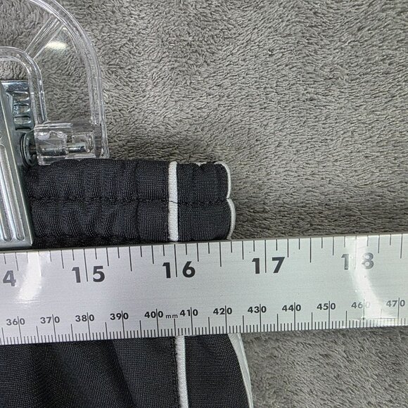 Mens XPBX Pro Black Athletic Track Pants Polyester Side Stripes Elastic Waist L - Picture 6 of 9